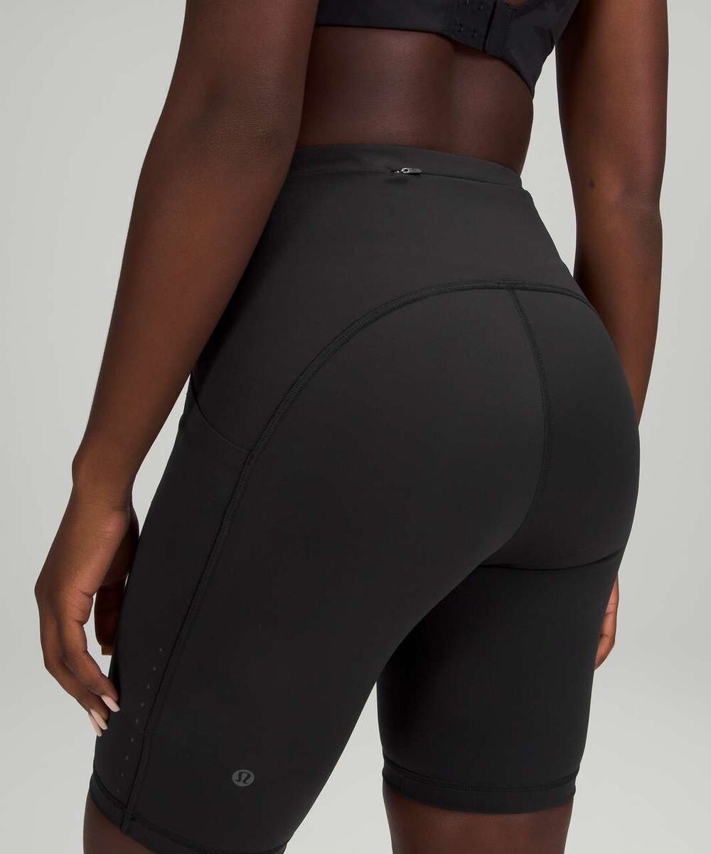 Lululemon Swift Speed High Rise Shorts 8" Black Size 4 NWOT
